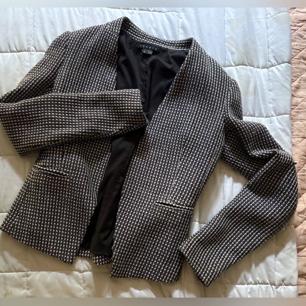 Theory tweed blazer